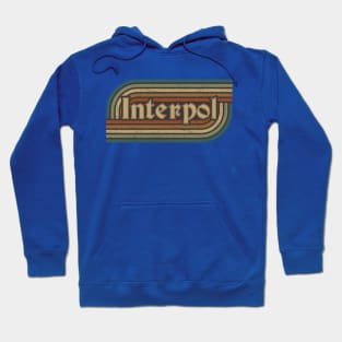 Interpol Vintage Stripes Hoodie